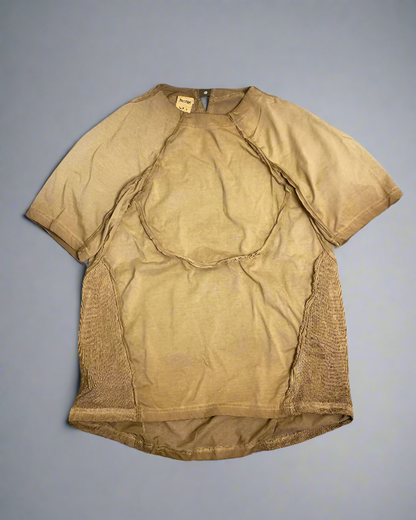 Edgy Spliced Bat Short Sleeve Tee - short sleeve - Edgy Spliced Bat Short Sleeve Tee in Cotton - Main view
