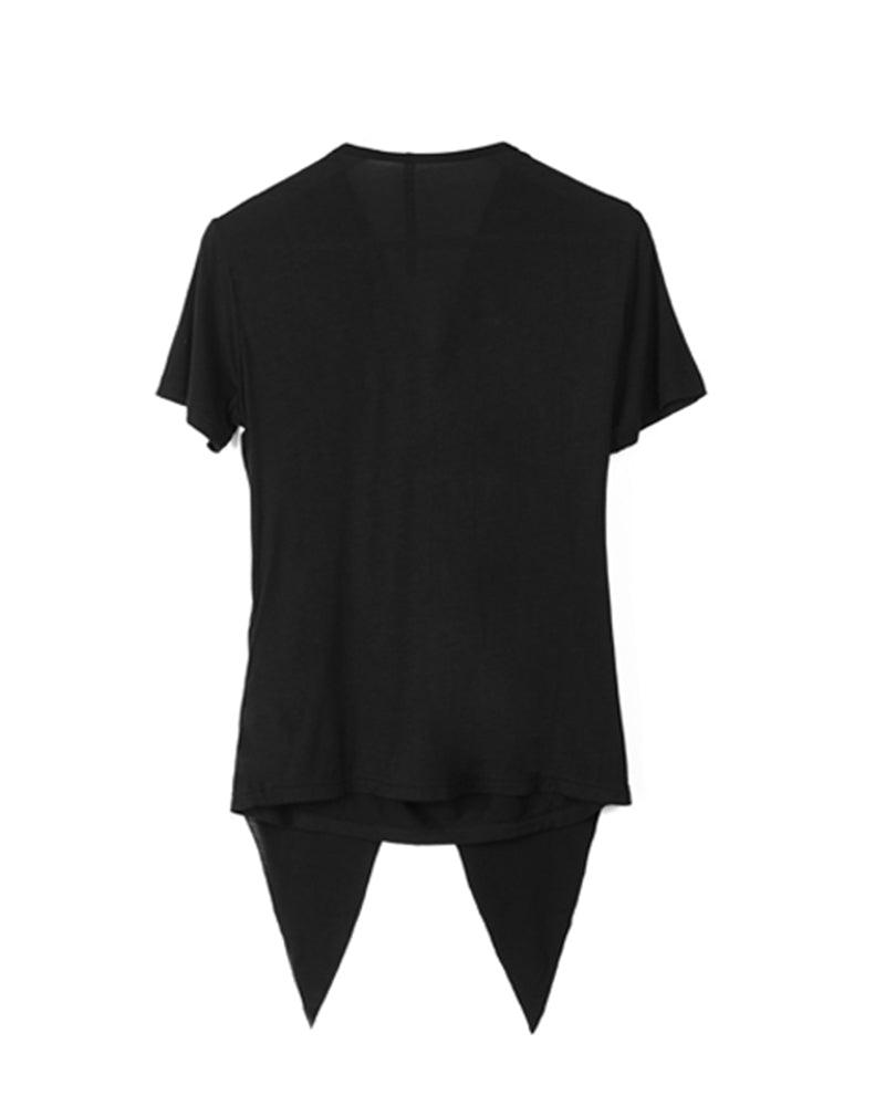 Edgy Zippered Techwear Tee - techwear - Edgy Zippered Techwear T-Shirt for Urban Style - View 9