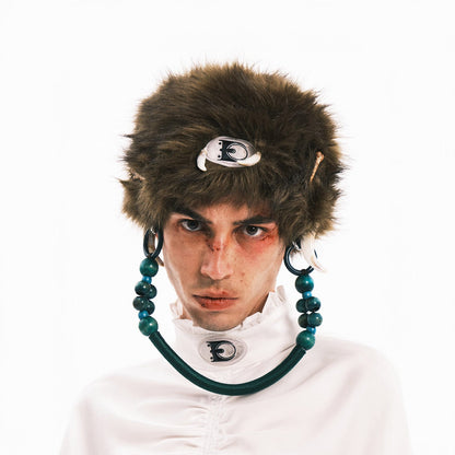 Elegant Faux Fur Bag-Hat -  convertible bag - Stylish Convertible Faux Fur Bag-Hat for Unique Looks - View 4