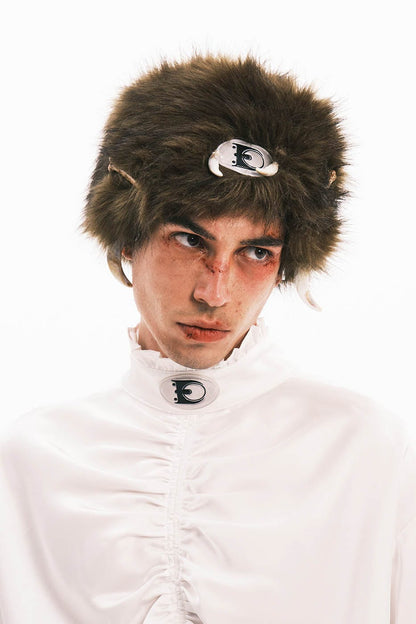 Elegant Faux Fur Bag-Hat - faux fur hat - Stylish Convertible Faux Fur Bag-Hat for Unique Looks - View 9
