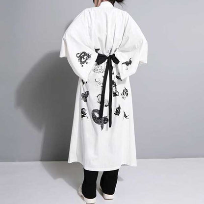 Elegant Flowing Kimono Wrap -  elegant kimono - Chic Long Kimono Wrap for Effortless Style - View 4