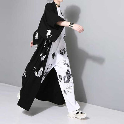 Elegant Flowing Kimono Wrap -  one size fits all - Chic Long Kimono Wrap for Effortless Style - View 7