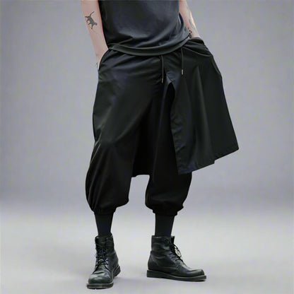 Elegant Traditional Japanese Pants -  ankle-length pants - Stylish Japanese Hakama Pants for Unique Streetwear - View 3