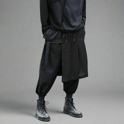 Elegant Traditional Japanese Pants - hakama pants - Stylish Japanese Hakama Pants for Unique Streetwear - Main view