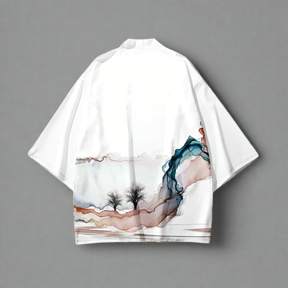 Elegant White Kimono -  kimono cardigan - Stylish Elegant White Kimono Cardigan for All Occasions - View 4