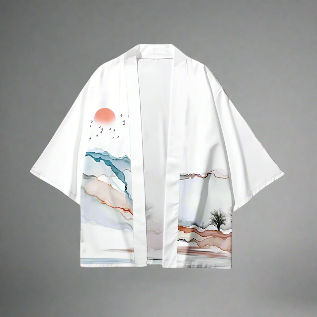 Elegant White Kimono - white kimono - Stylish Elegant White Kimono Cardigan for All Occasions - View 2