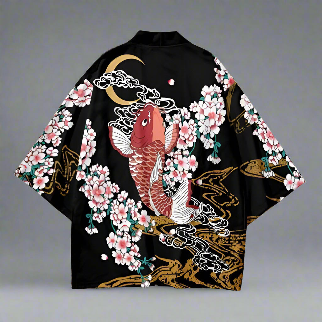 Elegantly Crafted Haori Sets - haori ensemble - Koi & Sakura Haori Set for Authentic Style - View 2