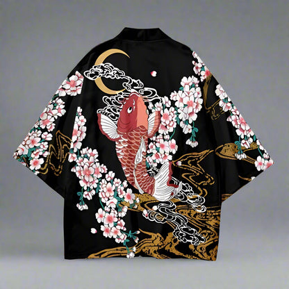 Elegantly Crafted Haori Sets - haori ensemble - Koi & Sakura Haori Set for Authentic Style - View 2