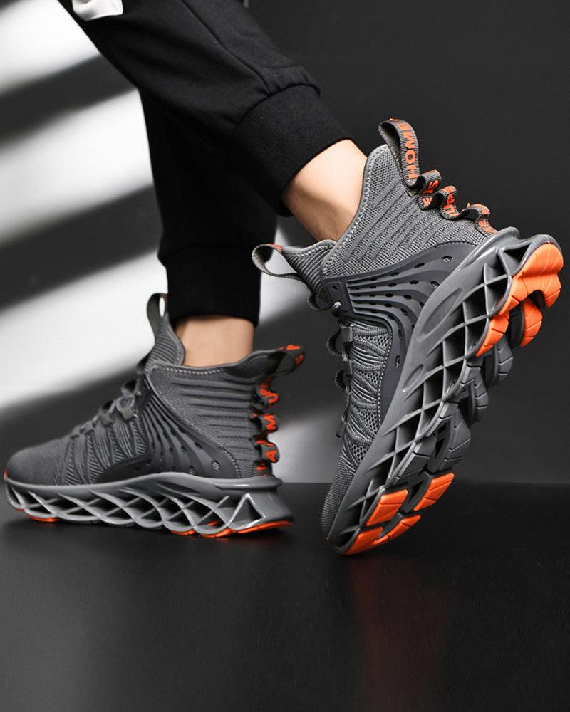 Elevated Flyweave High-Top Kicks -  breathable footwear - Elevated Flyweave High-Top Shoes for Urban Fashion - View 4