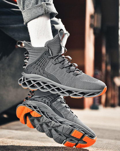 Elevated Flyweave High-Top Kicks -  durable footwear - Elevated Flyweave High-Top Shoes for Urban Fashion - View 6