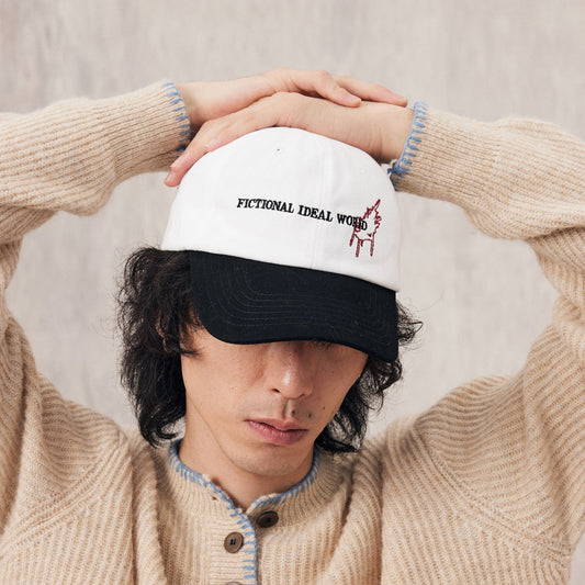 Embroidered Contrast Cap Delight - embroidered cap - Stylish Embroidered Contrast Cap for Streetwear Fans - Main view
