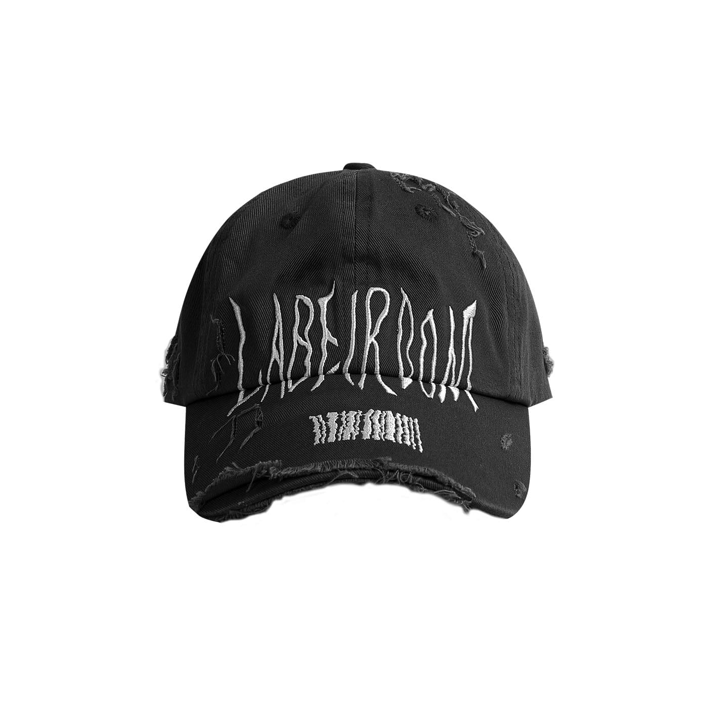 Embroidered Ripped Logo Cap -  adjustable cap - Embroidered Ripped Logo Cap for a Vintage Look - View 3
