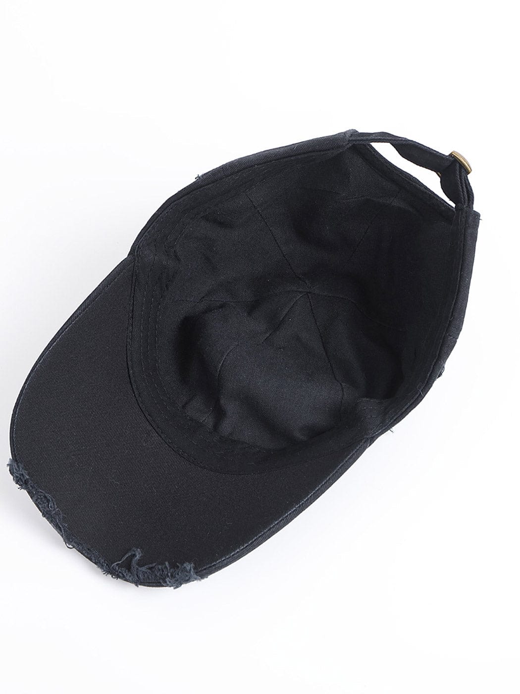 Embroidered Ripped Logo Cap - embroidered hat - Embroidered Ripped Logo Cap for a Vintage Look - View 13