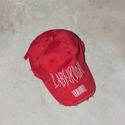 Embroidered Ripped Logo Cap -  streetwear hat - Embroidered Ripped Logo Cap for a Vintage Look - View 5