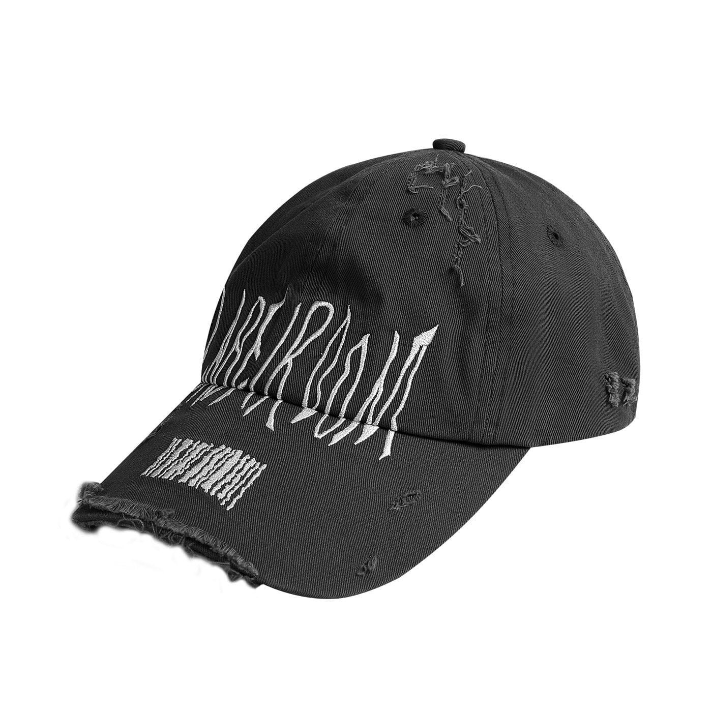 Embroidered Ripped Logo Cap - vintage baseball hat - Embroidered Ripped Logo Cap for a Vintage Look - View 8