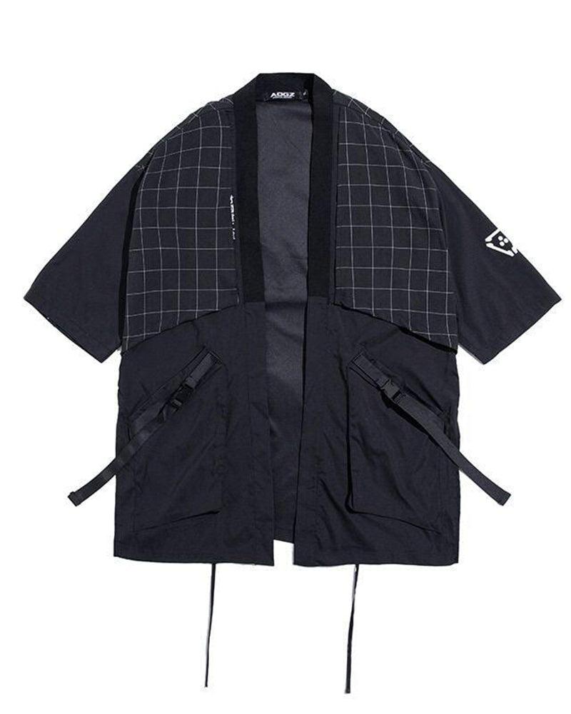 Embroidered Samurai Kimono Wrap -  techwear - Embroidered Samurai Kimono Wrap for Stylish Comfort - View 8