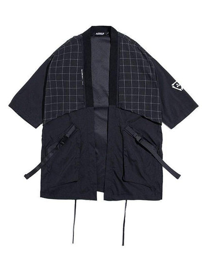 Embroidered Samurai Kimono Wrap -  techwear - Embroidered Samurai Kimono Wrap for Stylish Comfort - View 8