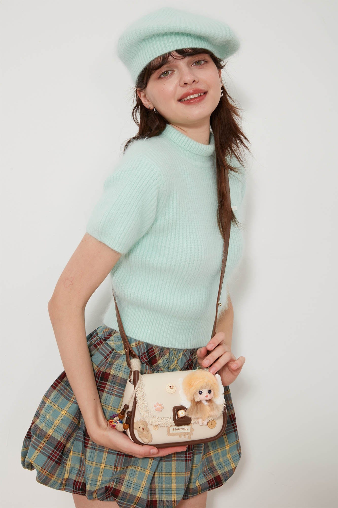 Enchanted Fairy Doll Saddle Bag -  plush doll handbag - Vintage-Inspired Fairy Doll Saddle Bag for Everyday Use - View 7