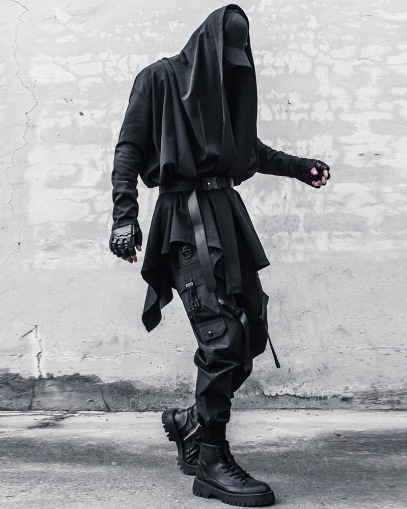Enchanted Gothic Cape Coat -  ninja aesthetic fashion - Stylish Enchanted Gothic Cape Coat for Everyday Comfort - View 6