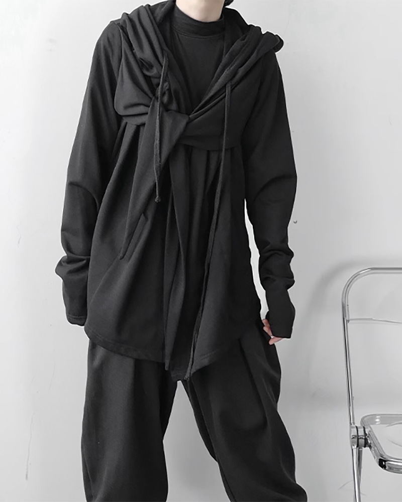 Enchanted Ninja Hooded Cloak -  hooded cloak - Ninja-Inspired Hooded Cloak for Unique Style - View 6