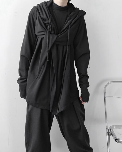Enchanted Ninja Hooded Cloak -  hooded cloak - Ninja-Inspired Hooded Cloak for Unique Style - View 6