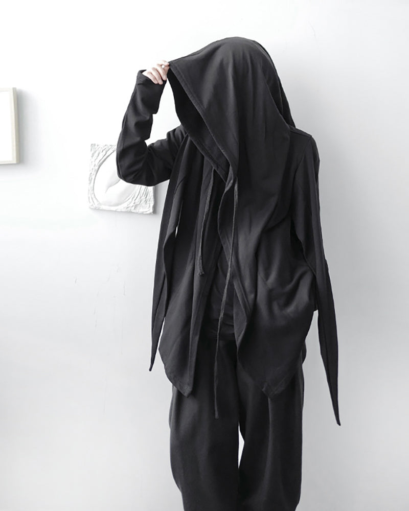 Enchanted Ninja Hooded Cloak - ninja cloak - Ninja-Inspired Hooded Cloak for Unique Style - Main view