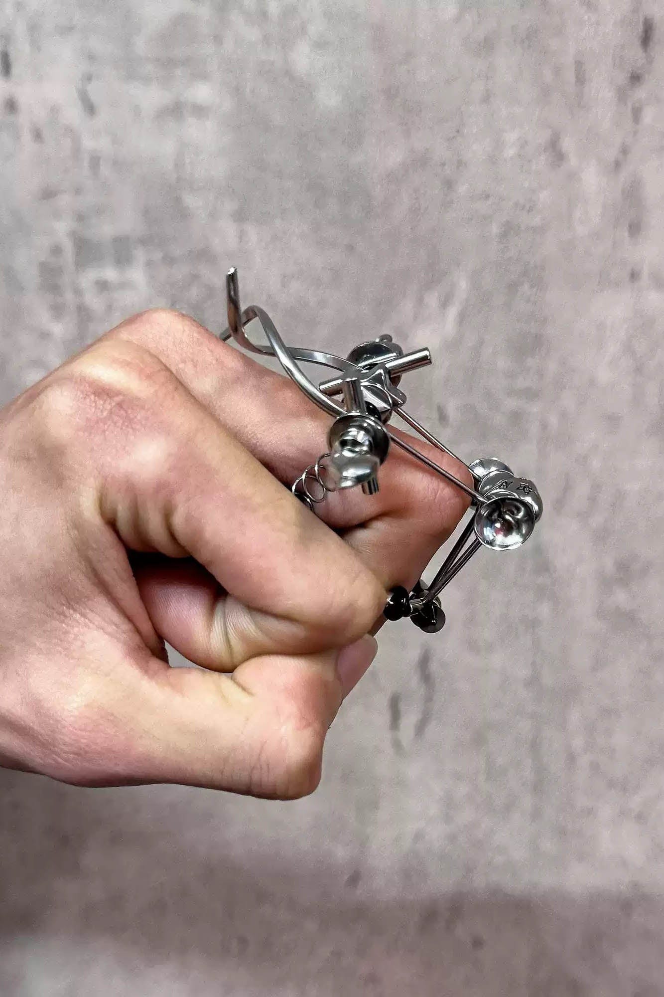 Enchanting Alert Signal Ring - signal ring - Stylish Twisted Signal Ring with Adjustable Fit - View 3