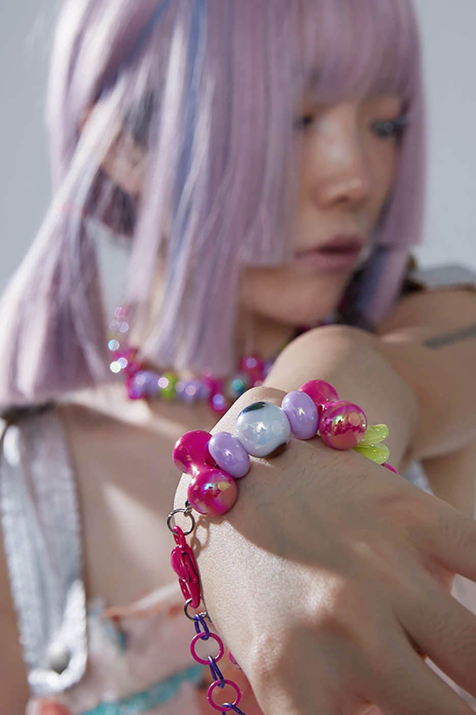 Enchanting Bubble Bone Bracelet -  bone bracelet - Whimsical Bubble Bone Bracelet for Playful Elegance - View 4