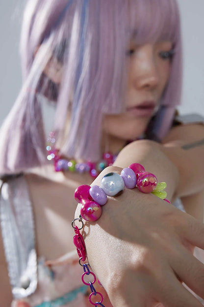 Enchanting Bubble Bone Bracelet -  bone bracelet - Whimsical Bubble Bone Bracelet for Playful Elegance - View 4