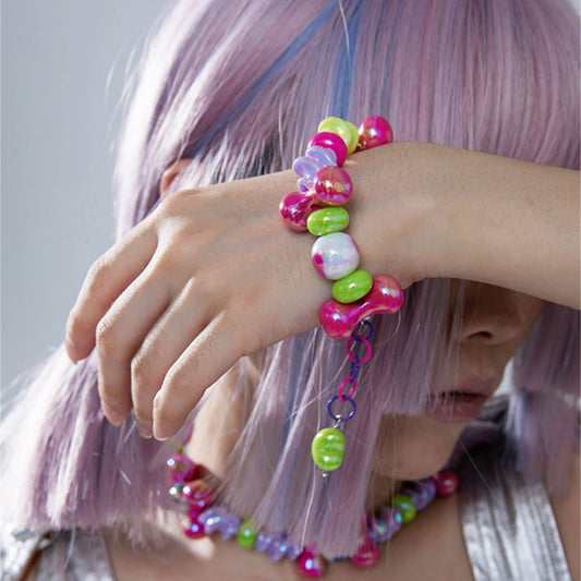 Enchanting Bubble Bone Bracelet - bubble bracelet - Whimsical Bubble Bone Bracelet for Playful Elegance - Main view