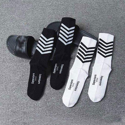 Enchanting Moonlight Striped Socks -  ninja aesthetic socks - Techwear Inspired Striped Socks for Modern Style - View 6