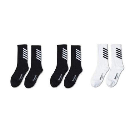 Enchanting Moonlight Striped Socks - striped socks - Techwear Inspired Striped Socks for Modern Style - View 10