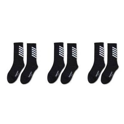Enchanting Moonlight Striped Socks -  techwear socks - Techwear Inspired Striped Socks for Modern Style - View 7