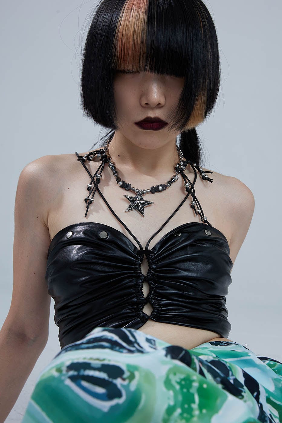 Enchanting Pentagram Beaded Necklace -  beaded necklace - Unique Pentagram Beaded Necklace for a Mystical Look - View 4