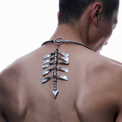 Enchanting Spine Art Necklace - spine necklace - Avant-Garde Spine Art Necklace for Unique Style - Main view