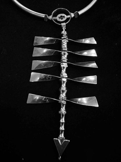 Enchanting Spine Art Necklace -  statement piece - Avant-Garde Spine Art Necklace for Unique Style - View 11