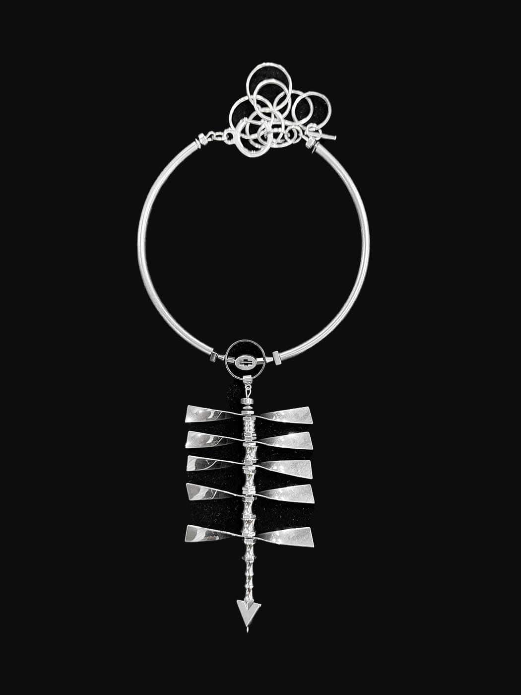 Enchanting Spine Art Necklace -  versatile accessory - Avant-Garde Spine Art Necklace for Unique Style - View 7