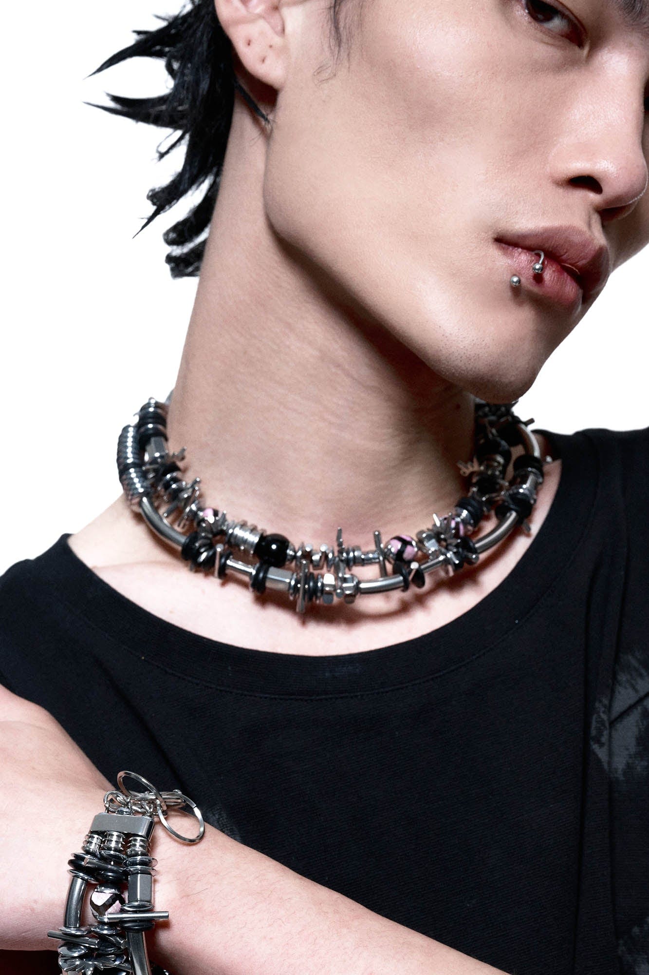 Necklace - Enigmatic Spiral Pendant Necklace - Silver by Imaphotic