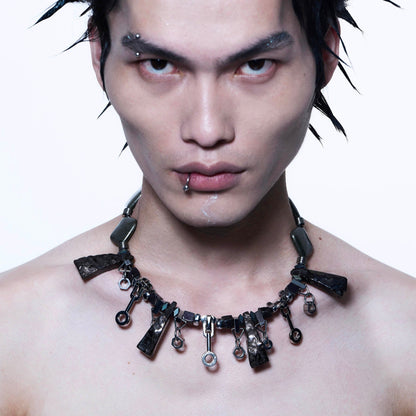 Enigmatic Treasure Hunter Necklace - bold statement piece - Unique Enigmatic Treasure Hunter Necklace for Bold Looks - Main view
