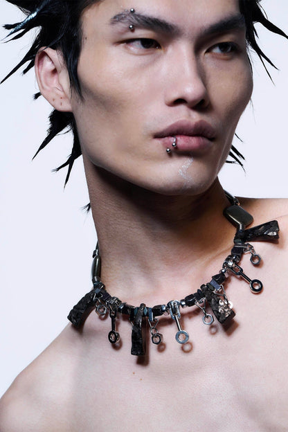 Enigmatic Treasure Hunter Necklace - statement necklace - Unique Enigmatic Treasure Hunter Necklace for Bold Looks - View 3