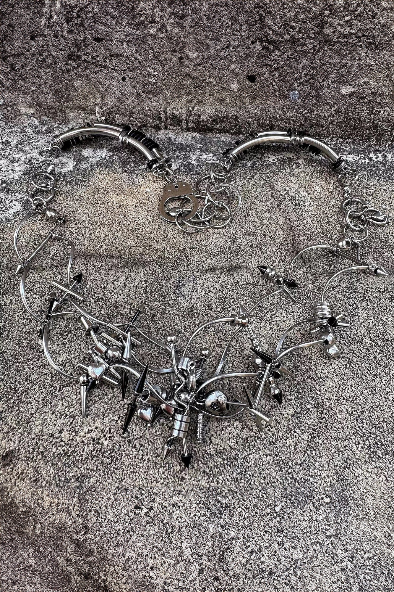 Enigmatic Warning Signal Necklace - necklace - Unique Stainless Steel Necklace with Adjustable Fit - View 8