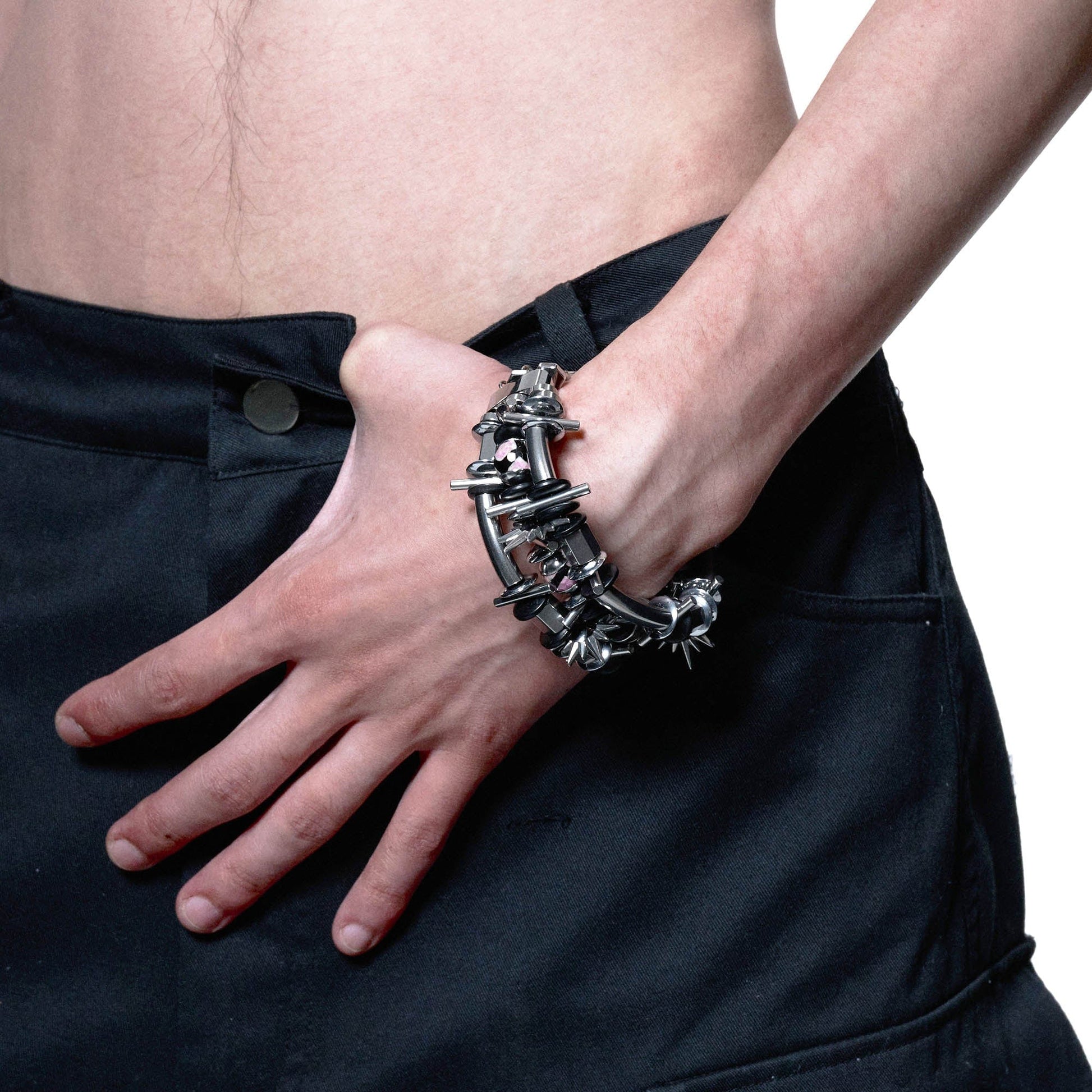 Epic Annihilator Tech Bracelet -  double-layer - Avant-Garde Double-Layer Tech Bracelet for Unique Style - View 3