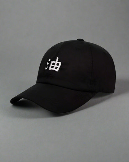 Eternal Kanji Embrace Cap - outdoor cap - Durable Black Outdoor Cap for Style and Comfort - Main view