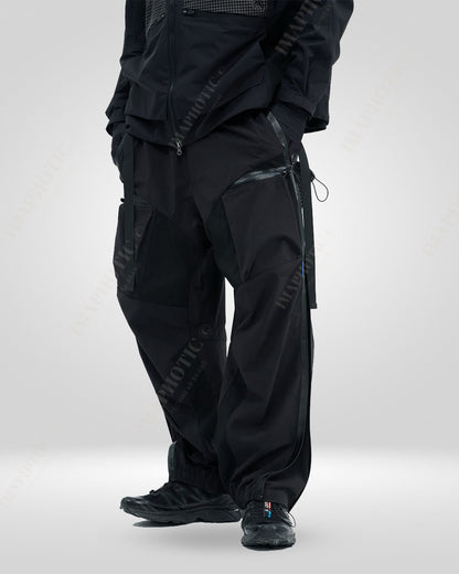 Expandable Side Zipper Techwear Pants - comfortable techwear pants - Comfortable Loose Fit Techwear Pants with Zipper - Main view