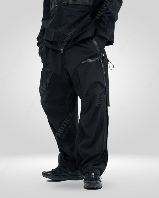Expandable Side Zipper Techwear Pants - comfortable techwear pants - Comfortable Loose Fit Techwear Pants with Zipper - Main view