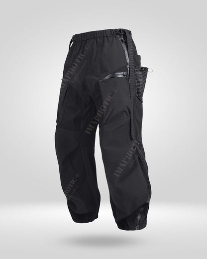 Expandable Side Zipper Techwear Pants - techwear pants - Comfortable Loose Fit Techwear Pants with Zipper - View 2