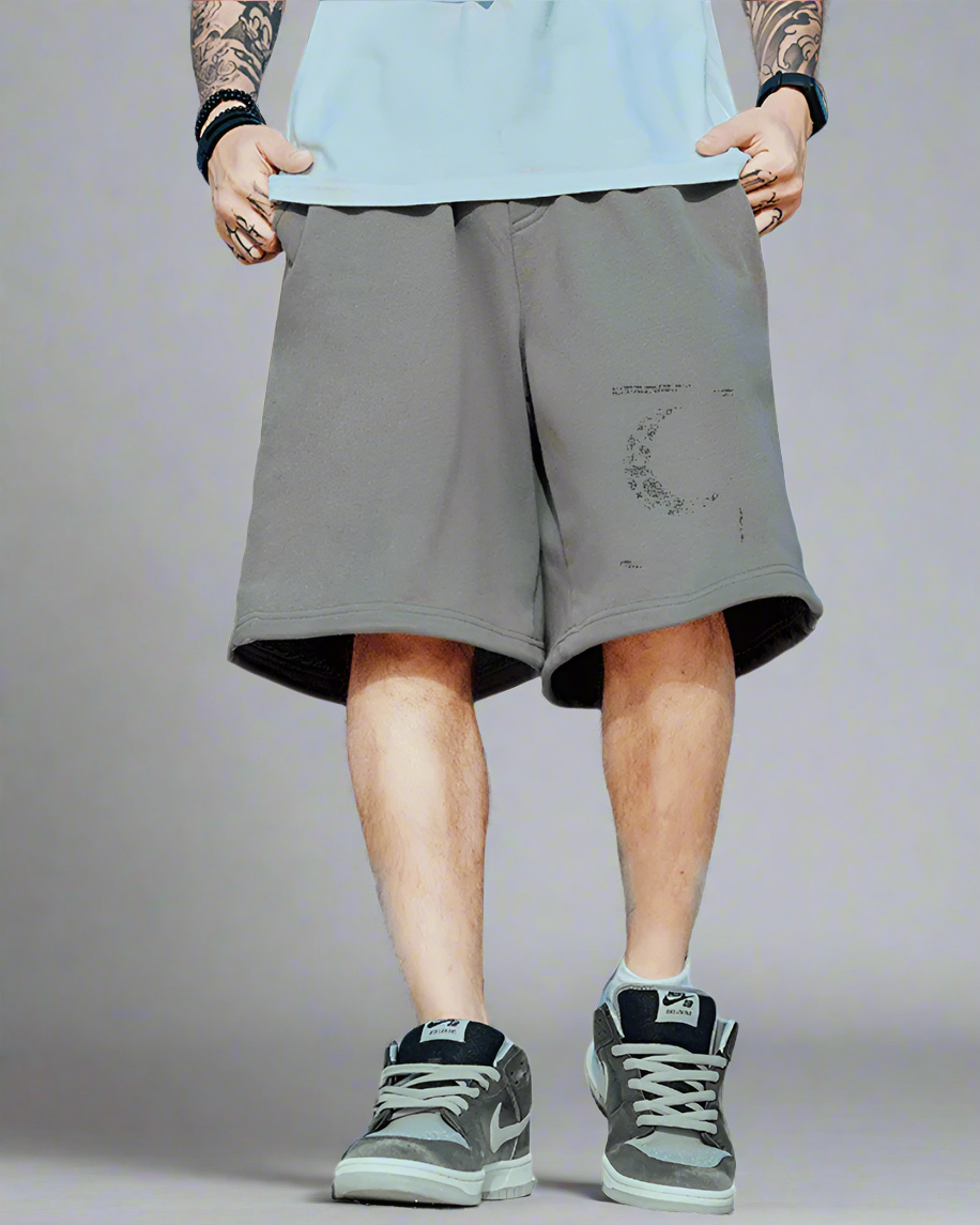 Extra Large Lunar Vibe Shorts - techwear shorts - Extra Large Lunar Vibe Shorts for Urban Adventurers - View 2