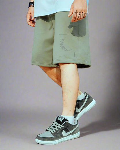 Extra Large Lunar Vibe Shorts - techwear style - Extra Large Lunar Vibe Shorts for Urban Adventurers - View 3