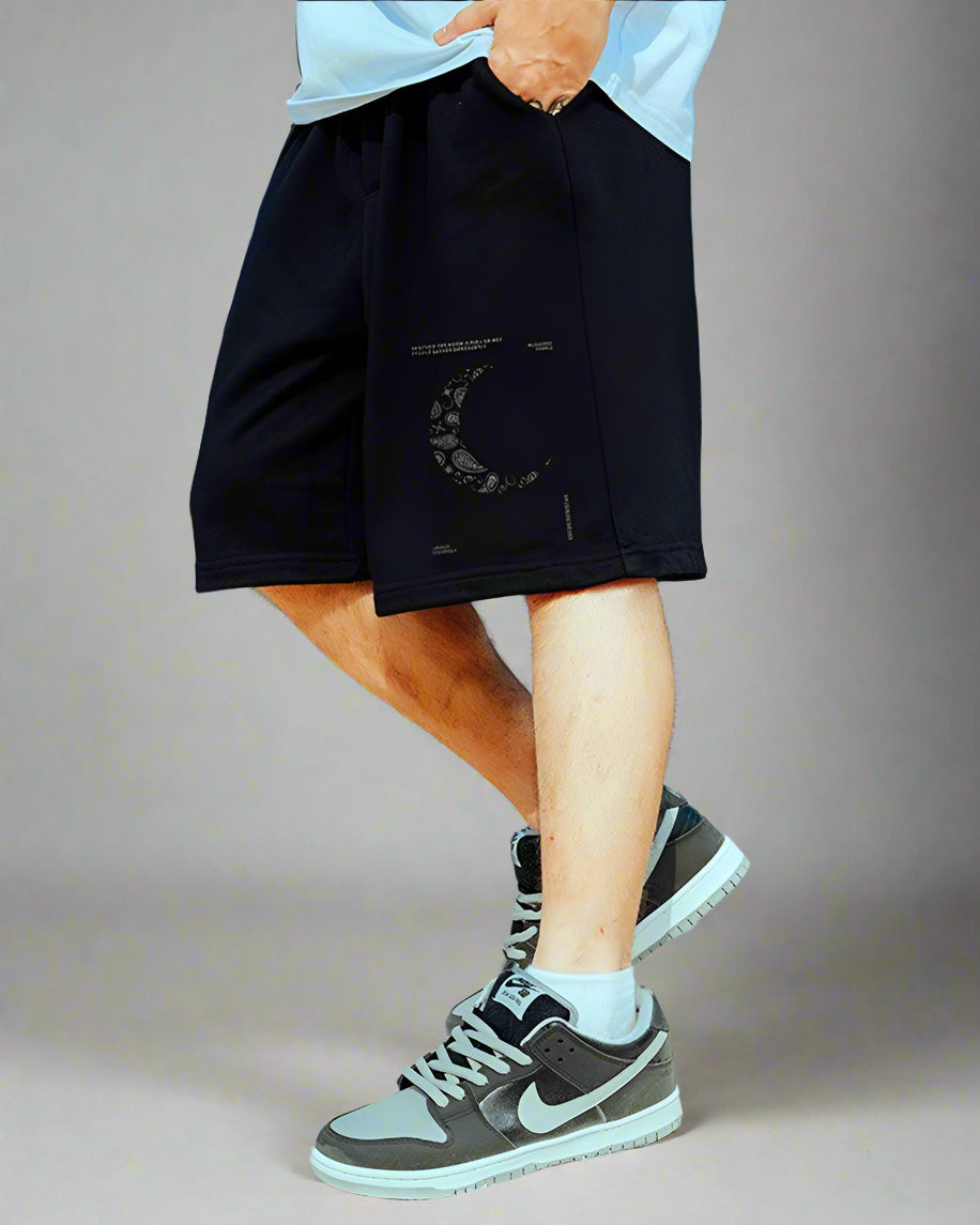 Extra Large Lunar Vibe Shorts -  comfortable urban shorts - Extra Large Lunar Vibe Shorts for Urban Adventurers - View 4