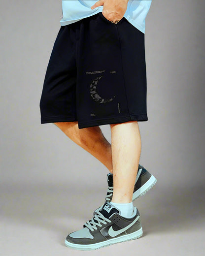 Extra Large Lunar Vibe Shorts -  comfortable urban shorts - Extra Large Lunar Vibe Shorts for Urban Adventurers - View 4